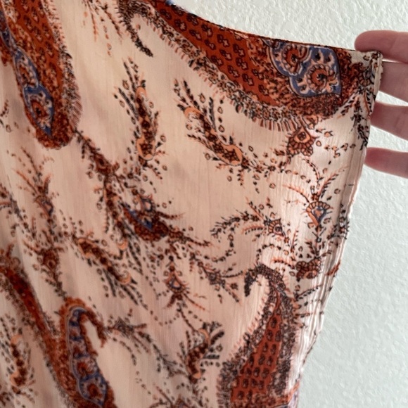 Angie Kimono Cardigan Paisley Print Longline Lightweight Boho Large - Picture 4 of 6